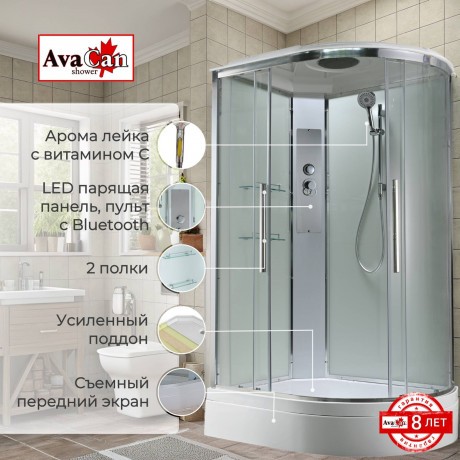 Душевая кабина EM3812LT стандартная прозрачная