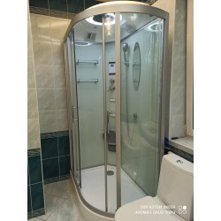 Душевая кабина Frank F610R с баней 120х80 см