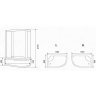 Душевая кабина Parly Classic Эконом 120x80 R EC1221R без гидромассажа