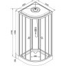 Душевая кабина Deto L901 с электрикой