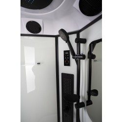 Душевая кабина Niagara Premium 100x100 NG-6902-01GD Black с гидромассажем