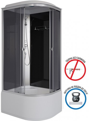 Душевая кабина Niagara Eco 90x80 L E90/80/40L/TN без гидромассажа