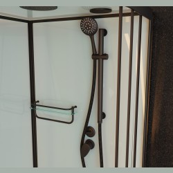Душевая кабина Frank F400 Black 100х100х220 см