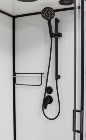 Душевая кабина Frank F410 Black 110х110х220 см