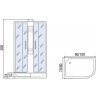 Душевая кабина Мономах Б/К 100x70x24 МЗ L 10000005807 без гидромассажа