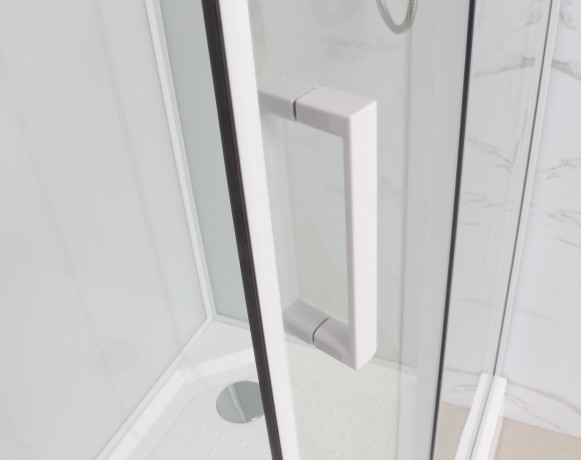 Душевая кабина Frank F409 White 90х90х220 см