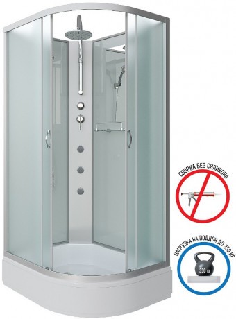 Душевая кабина Niagara Classic 120х90 L NG-33294-14LBKTG с гидромассажем