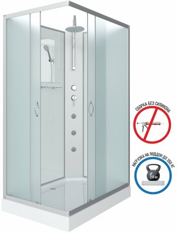 Душевая кабина Niagara Classic 120х90 NG-43295-14QBKTG с гидромассажем
