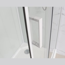 Душевая кабина Frank F411L White левосторонняя 110х80х220 см