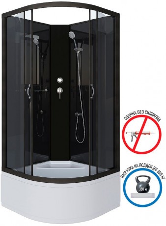 Душевая кабина Niagara Classic 90x90 NG-6508-14BK без гидромассажа
