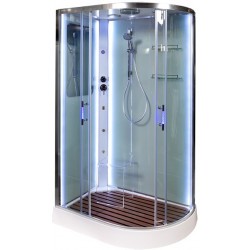 Душевая кабина Deto A102 L LED с кнопкой и гидромассажем