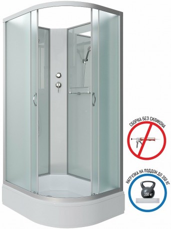 Душевая кабина Niagara Classic 100х80 L NG-33084-14LBK без гидромассажа