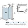 Душевая кабина WeltWasser WW500 Werra 1201 120x90 L 10000003234 без гидромассажа