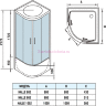 Душевая кабина WeltWasser WW500 Halle 902 90x90 10000003242 профиль Хром стекло прозрачное