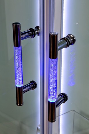 Душевая кабина Deto A102 R LED с кнопкой и гидромассажем