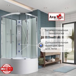 Душевая кабина EM5010NT без крыши прозрачная