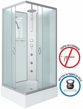 Душевая кабина Niagara Classic 90х80 NG-33984-14QBKTG с гидромассажем