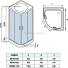 Душевая кабина WeltWasser WW500 Werra 1002 100x100 10000003227 профиль Хром стекло прозрачное