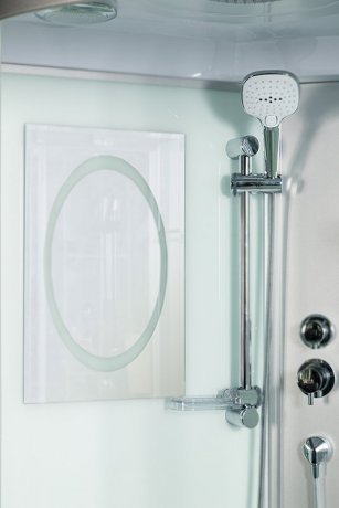 Душевая кабина WeltWasser WW500 Halle 1002 100x100 10000003243 профиль Хром стекло прозрачное