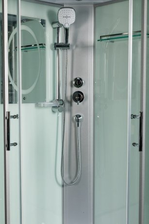 Душевая кабина WeltWasser WW500 Halle 1002 100x100 10000003243 профиль Хром стекло прозрачное