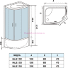 Душевая кабина WeltWasser WW500 Halle 1202 120x90 R 10000003313 без гидромассажа