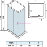 Душевая кабина WeltWasser WW500 Laine 1211 120x90 10000003274 профиль Хром стекло прозрачное