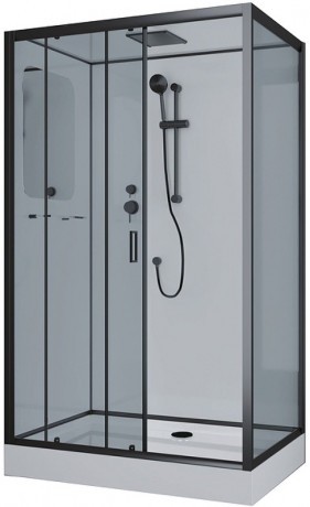Душевая кабина Niagara Premium 120x80 NG-6912-01QL Black без гидромассажа