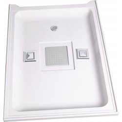 Душевая кабина WeltWasser WW500 Laine 1002 100x100 10000003263 профиль Хром стекло прозрачное