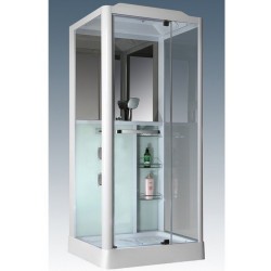 Душевая кабина Grossman GR-126 100x90 профиль Белый стекло прозрачное
