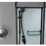 Душевая кабина Frank F418L Black без крыши Размер:100*80*215 см