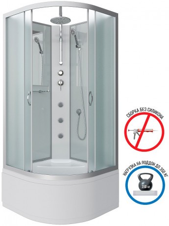 Душевая кабина Niagara Classic 100x100 NG-2309-14BKTG с гидромассажем
