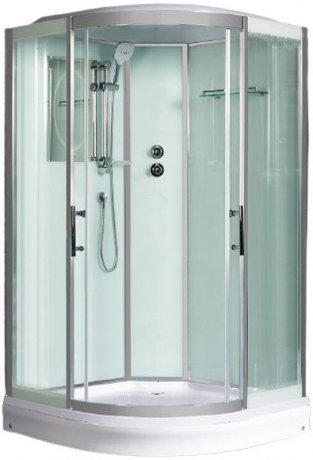 Душевая кабина WeltWasser WW500 Emmer 11015-2 110x110 10000004651 профиль Хром стекло прозрачное