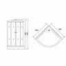 Душевая кабина Niagara Ultra NG-1903-01R 120x80 с гидромассажем