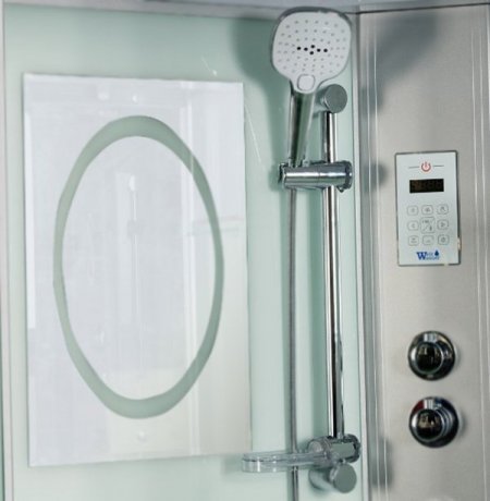 Душевая кабина WeltWasser WW500 Emmer 11055 110x110 10000003288 профиль Хром стекло прозрачное