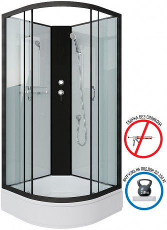 Душевая кабина Niagara Classic 90x90 NG-6701-14BK без гидромассажа