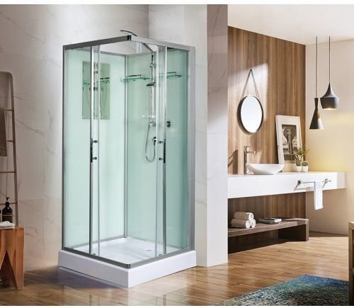 Душевая кабина WeltWasser WW500 Laine 901 90x90 10000003259 профиль Хром стекло прозрачное