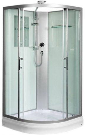 Душевая кабина WeltWasser WW500 Werra 901 90x90 10000003223 профиль Хром стекло прозрачное