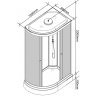 Душевая кабина Parly EC1231L 120х80 низкий поддон