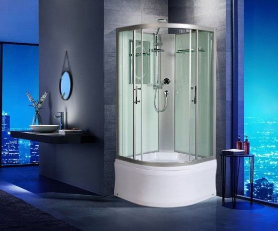Душевая кабина WeltWasser WW500 Halle 901 90x90 10000003239 профиль Хром стекло прозрачное