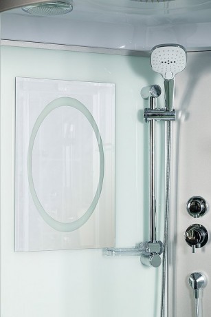 Душевая кабина WeltWasser WW500 Emmer 11055-2 110x110 10000004652 профиль Хром стекло прозрачное