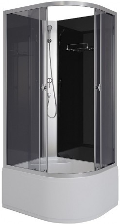 Душевая кабина Niagara Eco 90x80 L E90/80/40L/TN/BK без гидромассажа