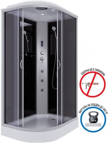 Душевая кабина Niagara Classic 120х80 R NG-3512-14RF с гидромассажем
