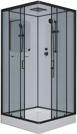 Душевая кабина Niagara Premium 100x100 NG-6902-01Q Black без гидромассажа