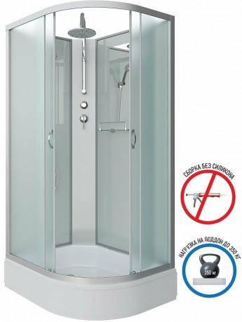 Душевая кабина Niagara Classic 90х80 L NG-33984-14LBKT без гидромассажа