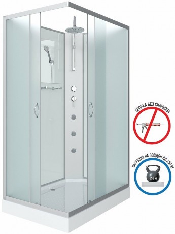 Душевая кабина Niagara Classic 110х80 NG-43185-14QBKTG с гидромассажем