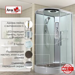 Душевая кабина EM2912RLEDT прозрачная