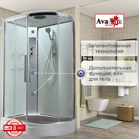 Душевая кабина EM2912LT стандартная прозрачная