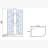 Душевая кабина Мономах Б/К 120x80x24 МЗ R 10000005812 без гидромассажа