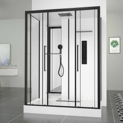 Душевая кабина Black&amp;White Galaxy 160х85 8030000 с гидромассажем
