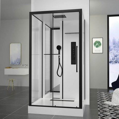 Душевая кабина Black&White Galaxy 8028000 с гидромассажем